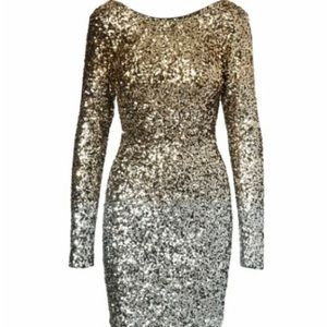 Metallic sequin dress, NWOT, Medium